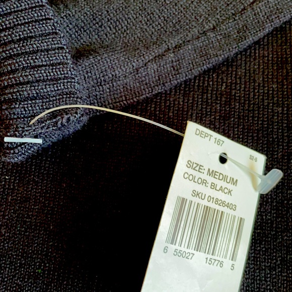 Energie Off the Shoulder Black Sweater - Picture 5 of 5